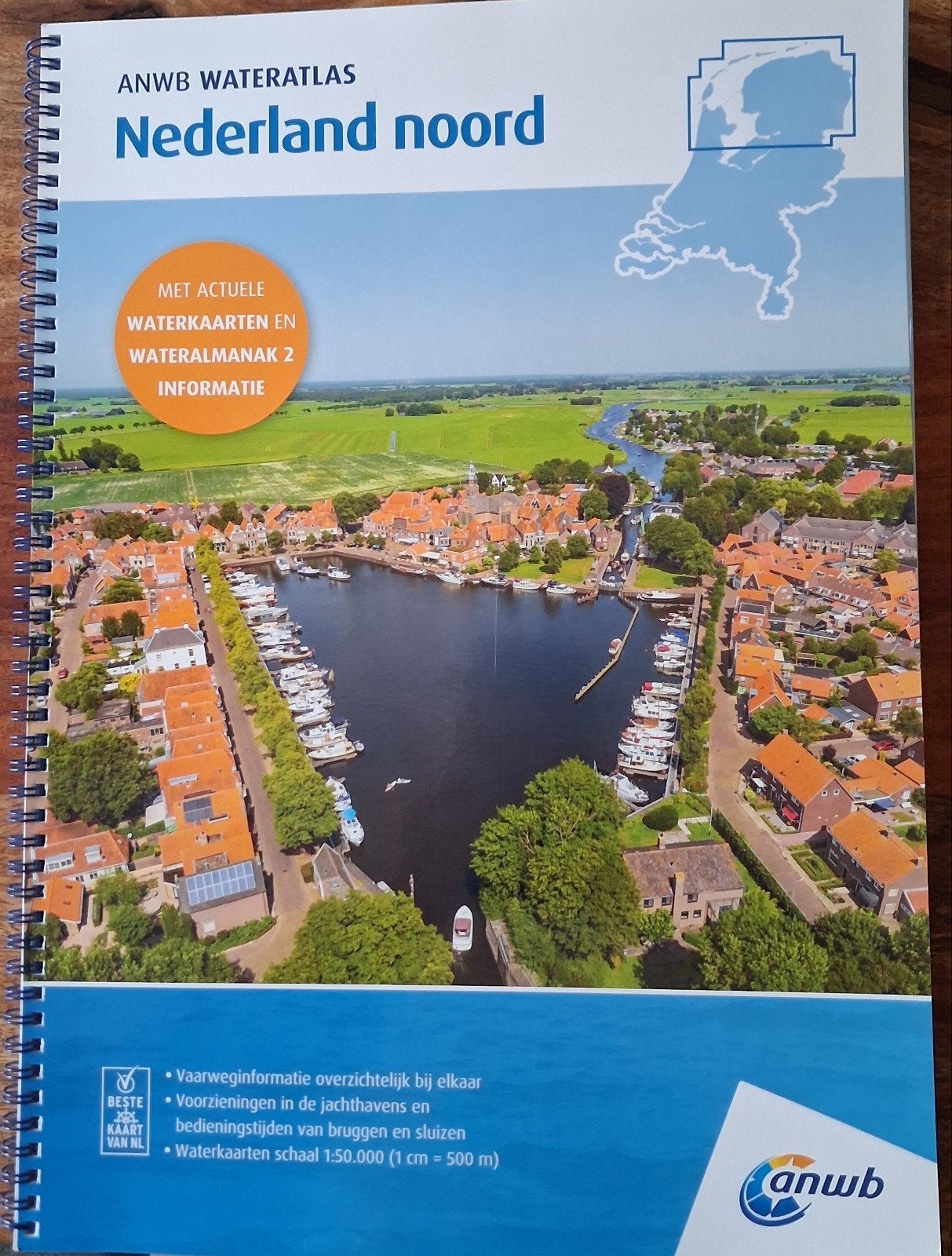 ANWB Wateratlas Nederland Noord 2025 - Spiraalgebonden, Ophalen of Verzenden, Zo goed als nieuw