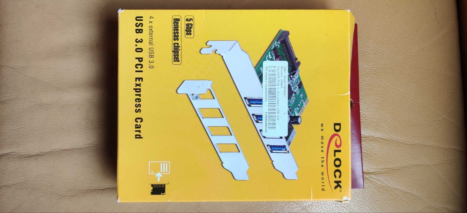 DeLOCK PCIe USB 3.0 kaart - 4 externe poorten, Ophalen of Verzenden, Nieuw, Overige chipsets, PCI-Express 2