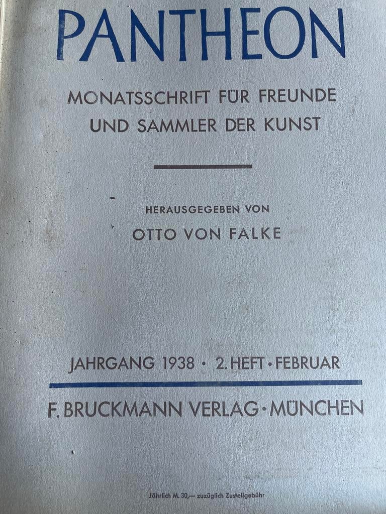 ‘38/2 Pantheon: Maandschrift voor Vrienden en Verzamelaars, Ophalen of Verzenden, Gelezen, Overige onderwerpen