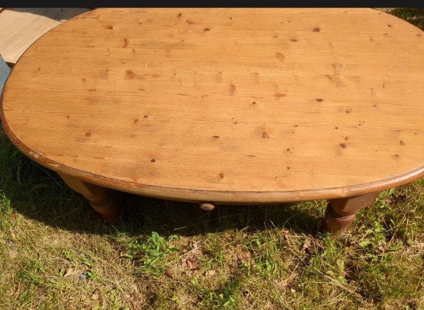 Salontafel grenenhout gratis, Ophalen, Gebruikt, 100 tot 150 cm, 50 tot 100 cm