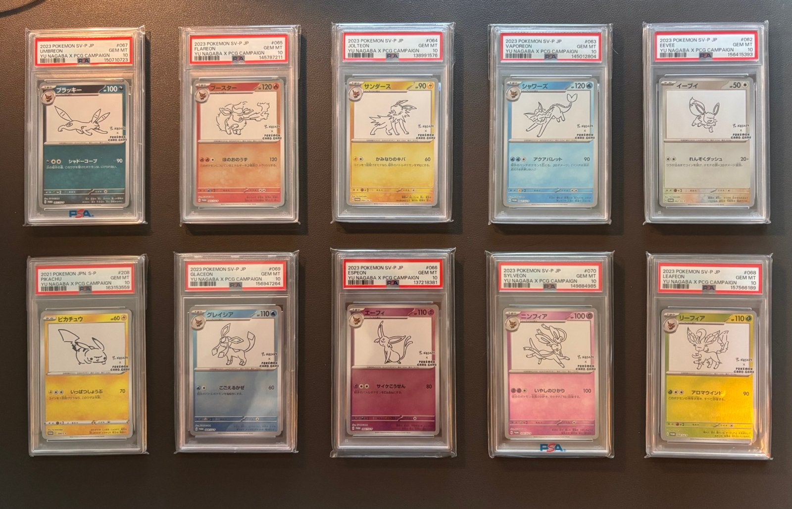 Yu nabaga full set PSA10 (including pikachu), Ophalen of Verzenden, Zo goed als nieuw