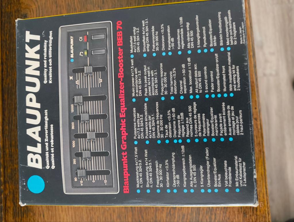 Blaupunkt Graphic Equalizer-Booster BEB 70 - Nieuw in doos, Ophalen of Verzenden, Nieuw