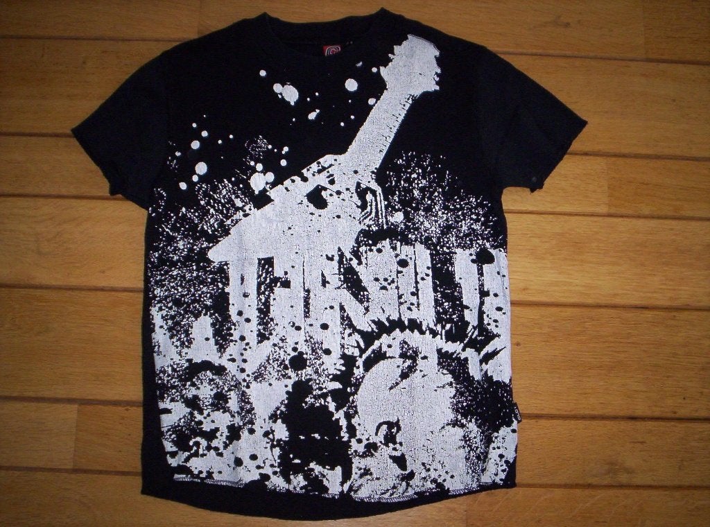 COOL CAT t- shirt zwart met witte print maat S, Zwart, Ophalen of Verzenden, Maat 46 (S) of kleiner, Coolcat