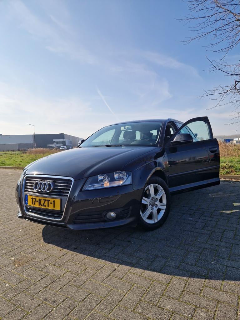 Audi A3 1.4 Tfsi 92KW Sportback S-tronic 2010 Zwart, Zwart, 4 cilinders, Zwart, Origineel Nederlands
