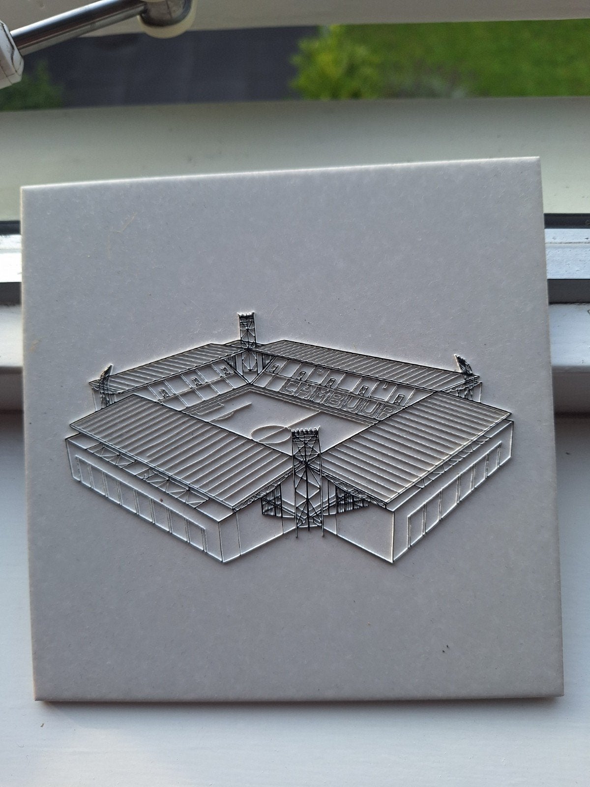 Cambuurstadion op tegel cambuur, Ophalen