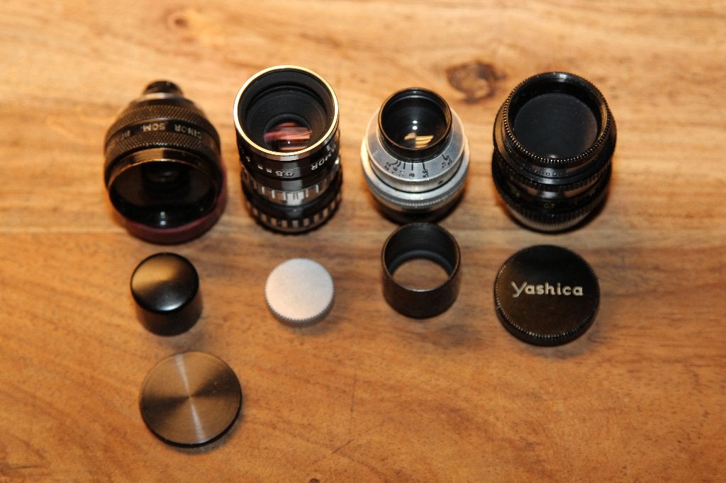 lens 8mm camera, vintage, 4 stuks. Zie foto`s., Audio, Tv en Foto, Fotografie | Lenzen en Objectieven, Overige merken, Gebruikt