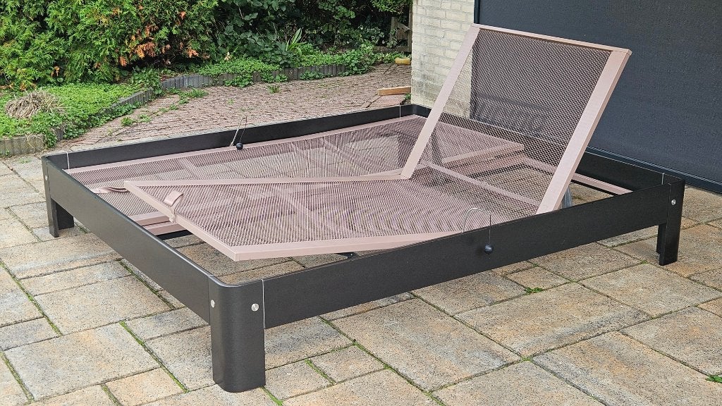 Originele Auping 180x200 in heel nette staat., Huis en Inrichting, Ophalen, Zwart, Tweepersoons, 180 cm