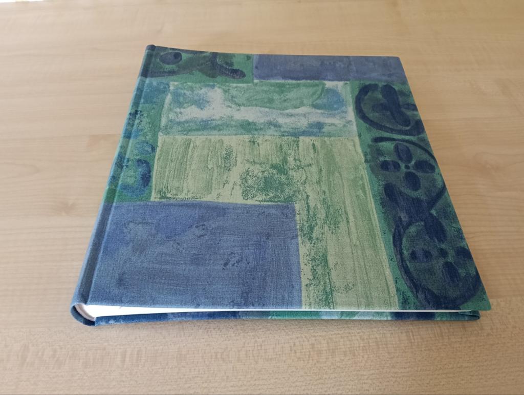 Fotoalbum met Groen/Blauw Patroon, Ophalen of Verzenden, Zo goed als nieuw