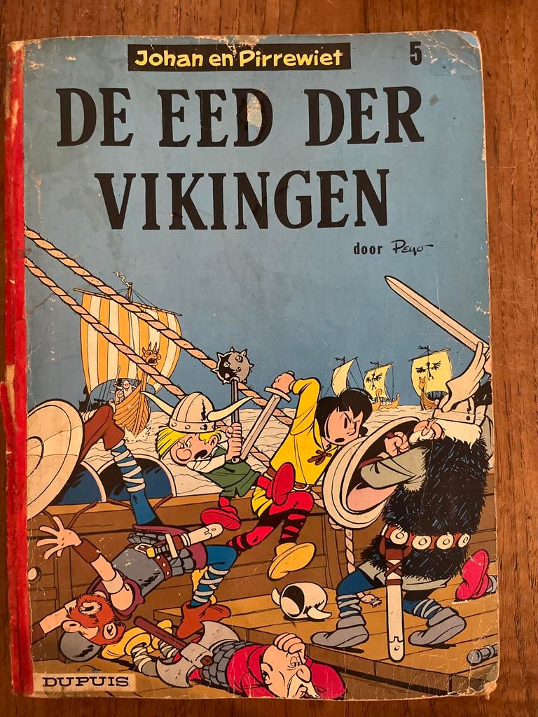 Johan en Pirrewiet - De Eed der Vikingen (nr. 5), Eén stripboek, Ophalen of Verzenden, Gelezen