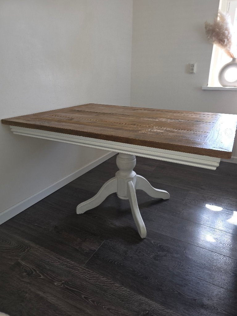Landelijke Eettafel, Ophalen, Gebruikt, 200 cm of meer, 50 tot 100 cm