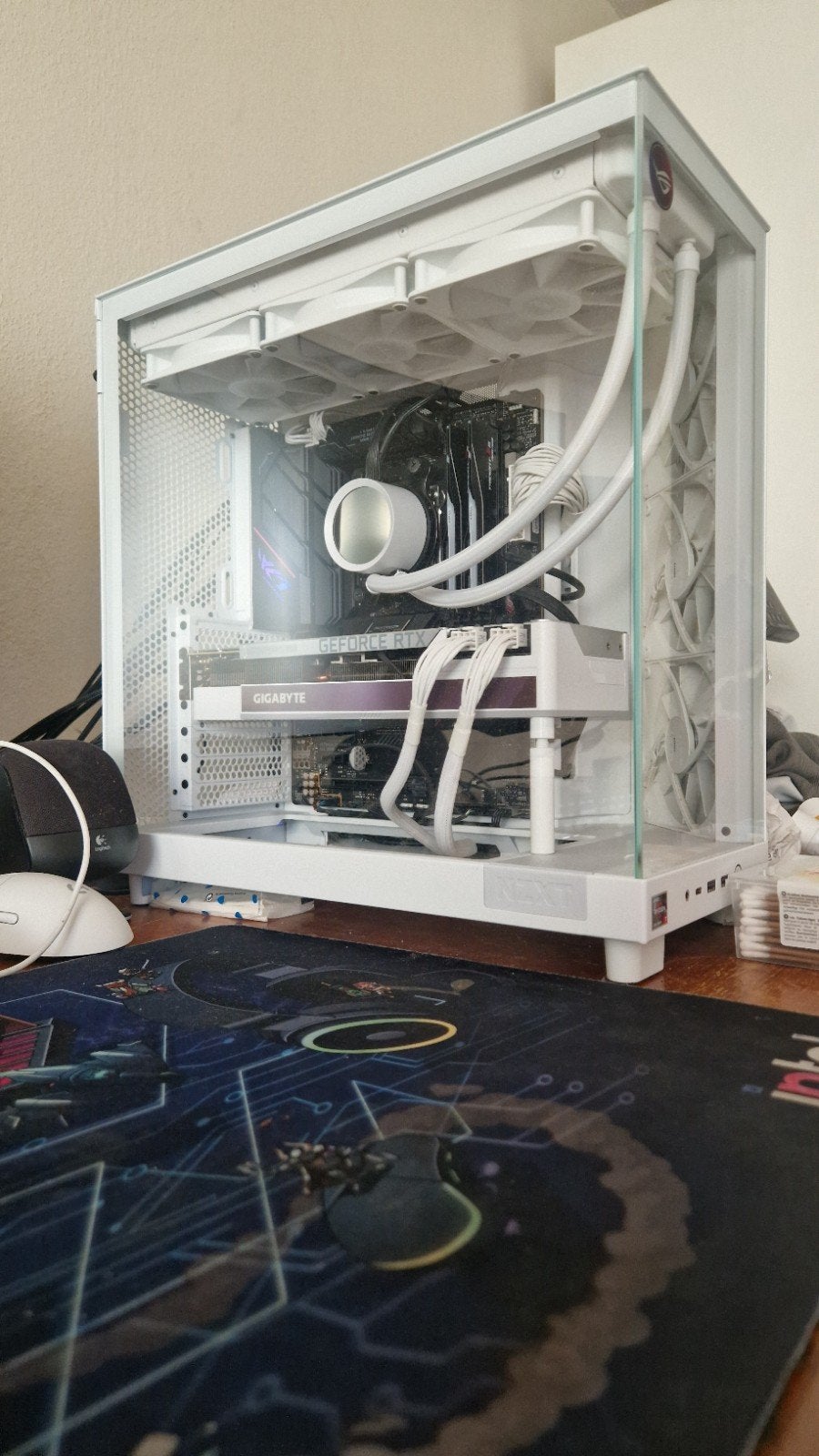 Witte NZXT set, Ophalen, Zo goed als nieuw, Gaming, NZXT