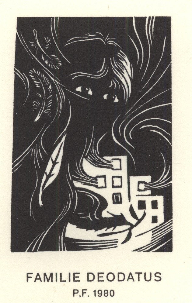0071 Ex Libris Nederland : Jan Deodatus, 1979, Verzenden, Ex libris
