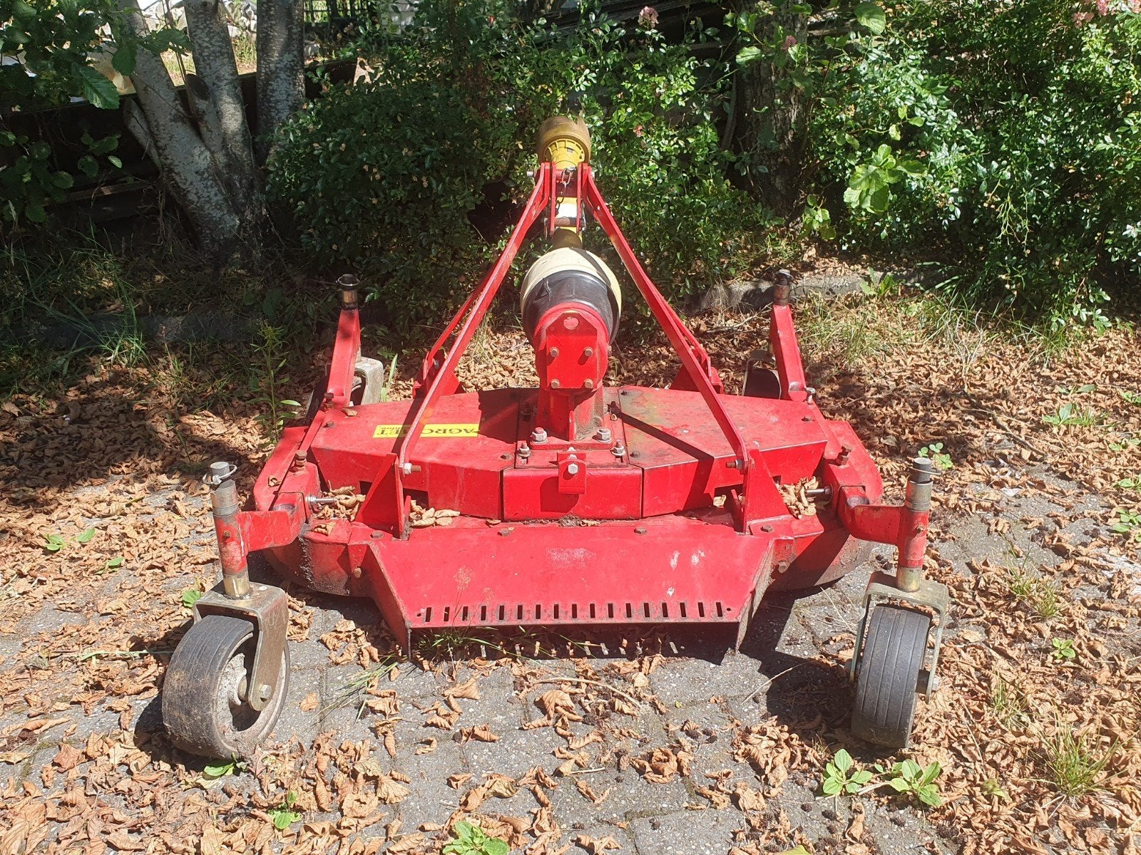 Agromet machine 3-messen maaidek voor minitractor, Ophalen