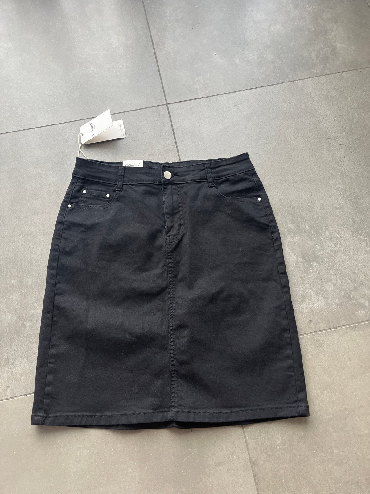 Zwart spijkerrokje G-Smack Paris maat 42/XL, Kleding | Dames, Zwart, Maat 42/44 (L), Nieuw, Ophalen of Verzenden