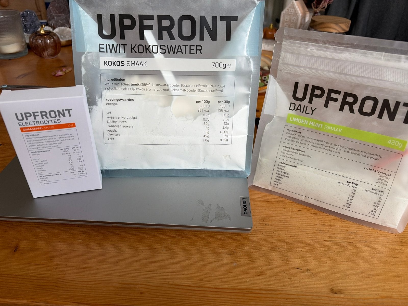 UPFRONT Supplementen: Eiwit, Elektrolyten, Daily, Ophalen, Nieuw, Poeder of Drank