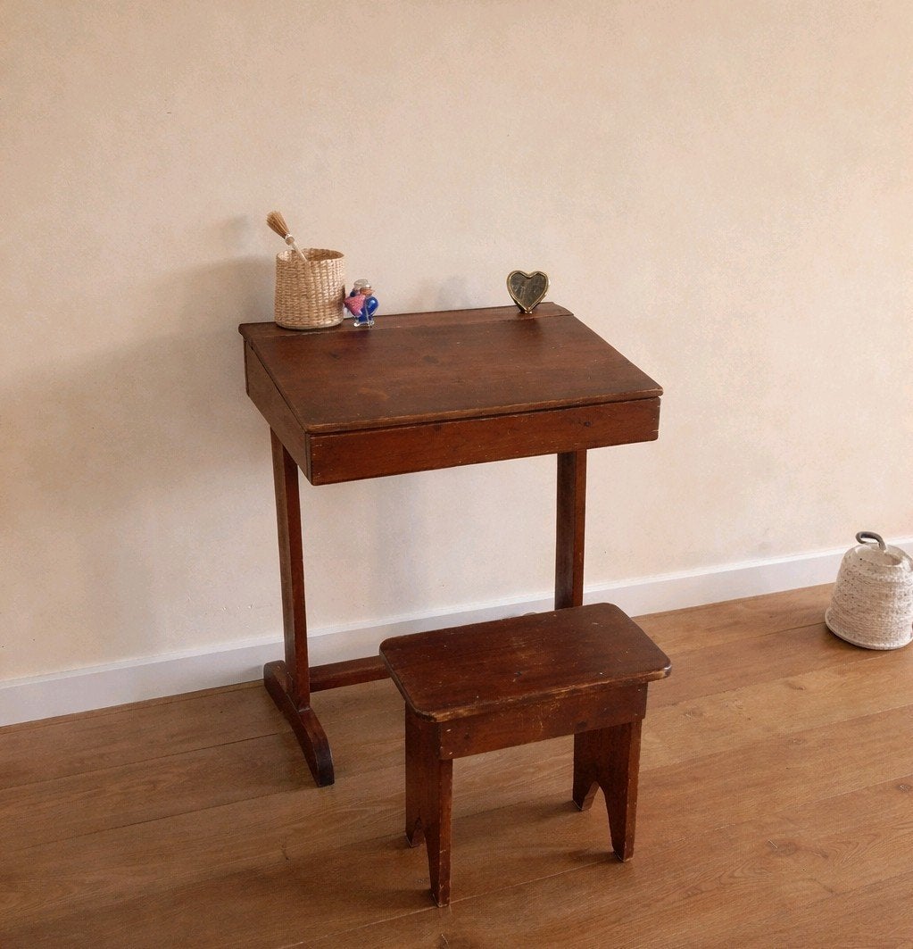 Antieke lessenaar | Vintage bureau | Kinder bureau, Ophalen of Verzenden