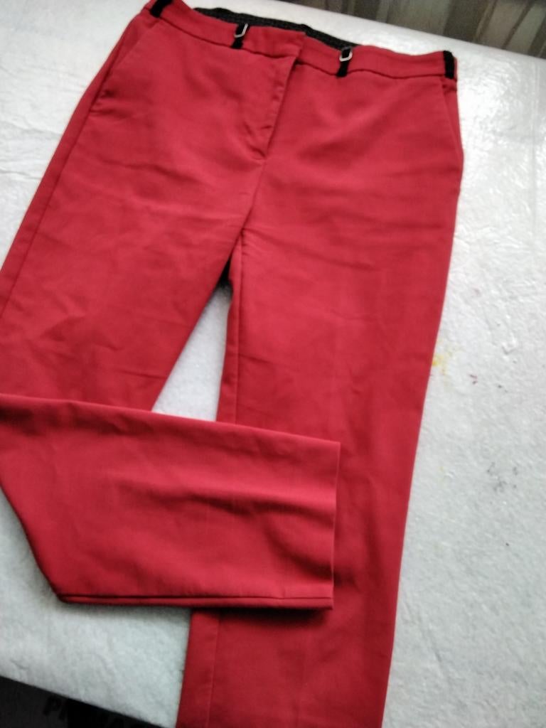 Zara rode broek, maat L, nieuwstaat, Zara, Maat 42/44 (L), Ophalen of Verzenden, Zo goed als nieuw