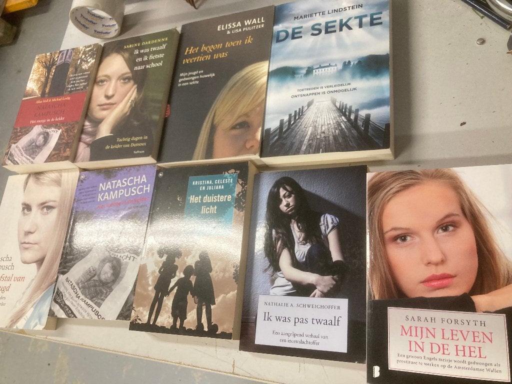 T.K. nog 3 boeken over Religieuze sekte en ontvoeringen, Boeken, Ophalen of Verzenden, Gelezen