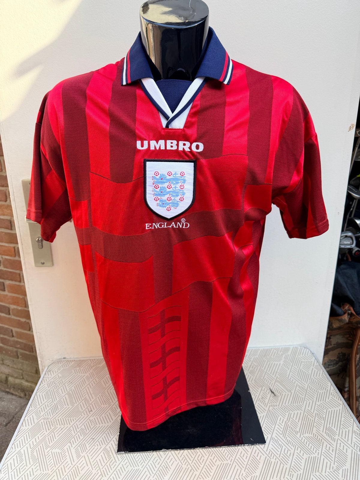 Retro Engeland Voetbalshirt Uit 1997 Umbro WK Origineel, Maat L, Ophalen of Verzenden, Zo goed als nieuw, Shirt