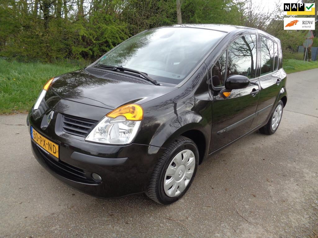 Renault Modus 1.6-16V Expression Comfort Nieuwstaat! Automaa, Gebruikt, 4 cilinders, Zwart, Origineel Nederlands