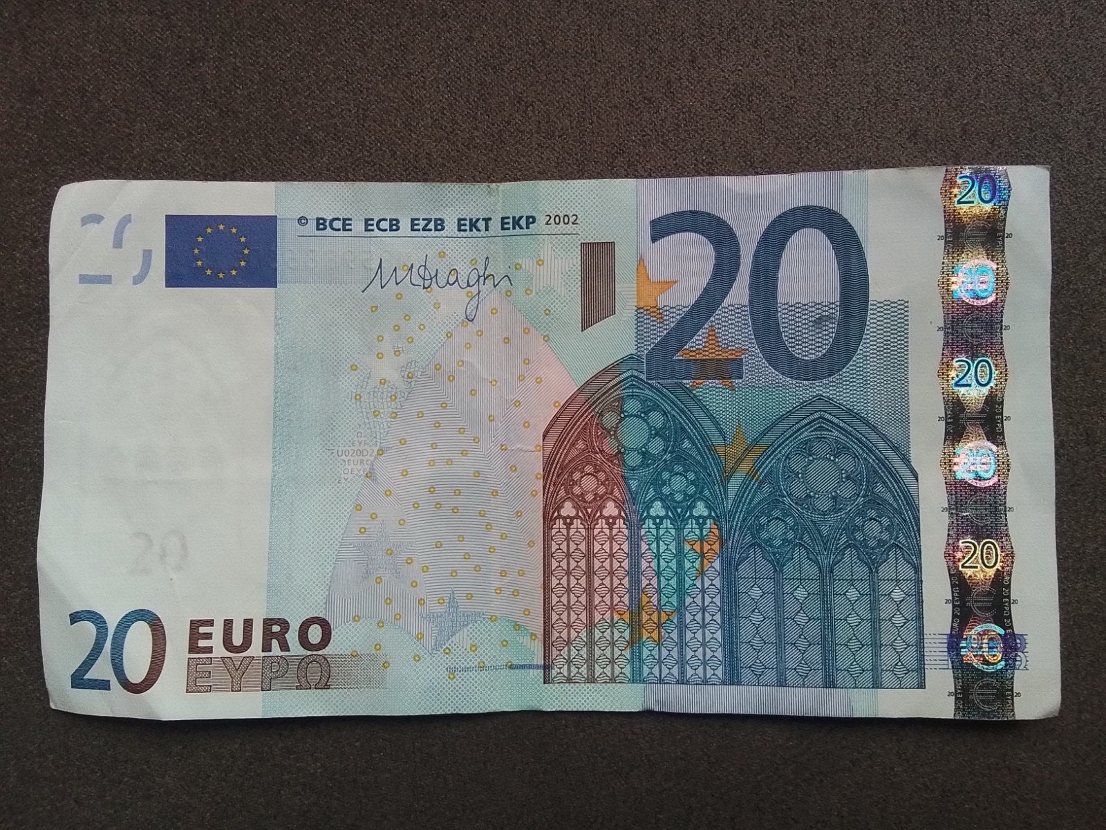 20 eurobiljet 2002 Portugal en veel meer eurobiljeten kijk, Ophalen of Verzenden, Overige landen, 20 euro, Los biljet