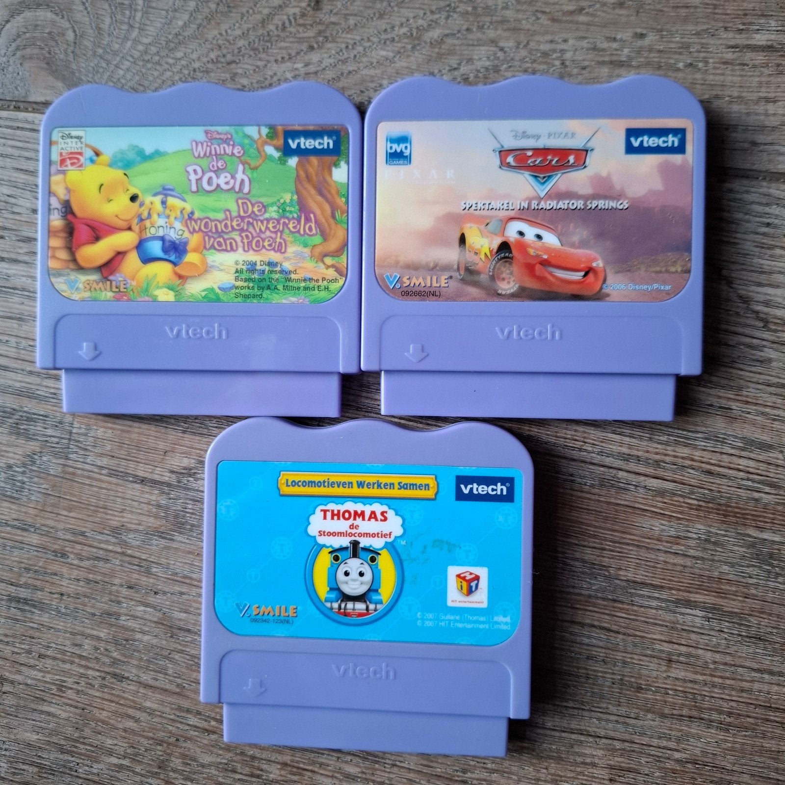 3 Vtech V.Smile Spelletjes, 1 speler, Ophalen of Verzenden, Zo goed als nieuw, Vanaf 3 jaar