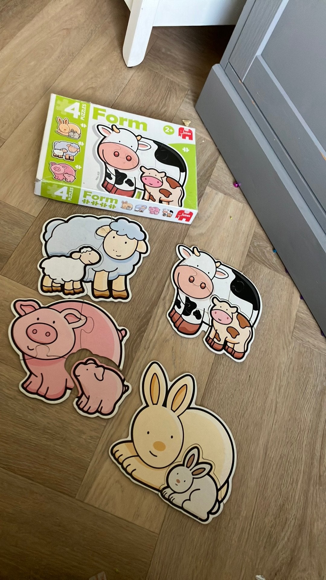 Hele leuke dieren puzzels, Ophalen of Verzenden, Minder dan 10 stukjes, Gebruikt, 2 tot 4 jaar