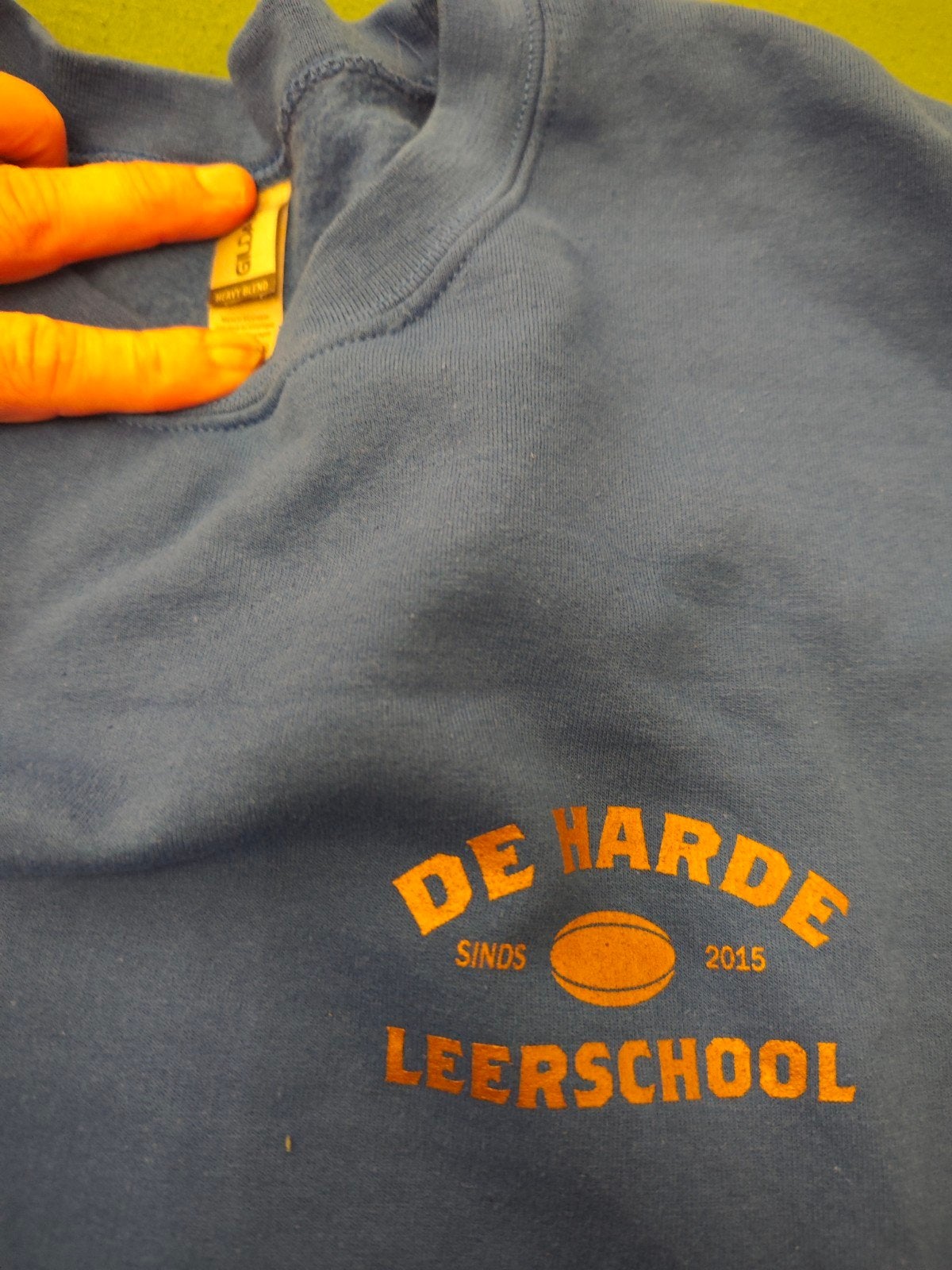 Sponsor sweater "De Harde Leerschool" - Blauw, Ophalen of Verzenden, Nieuw, Onbekend