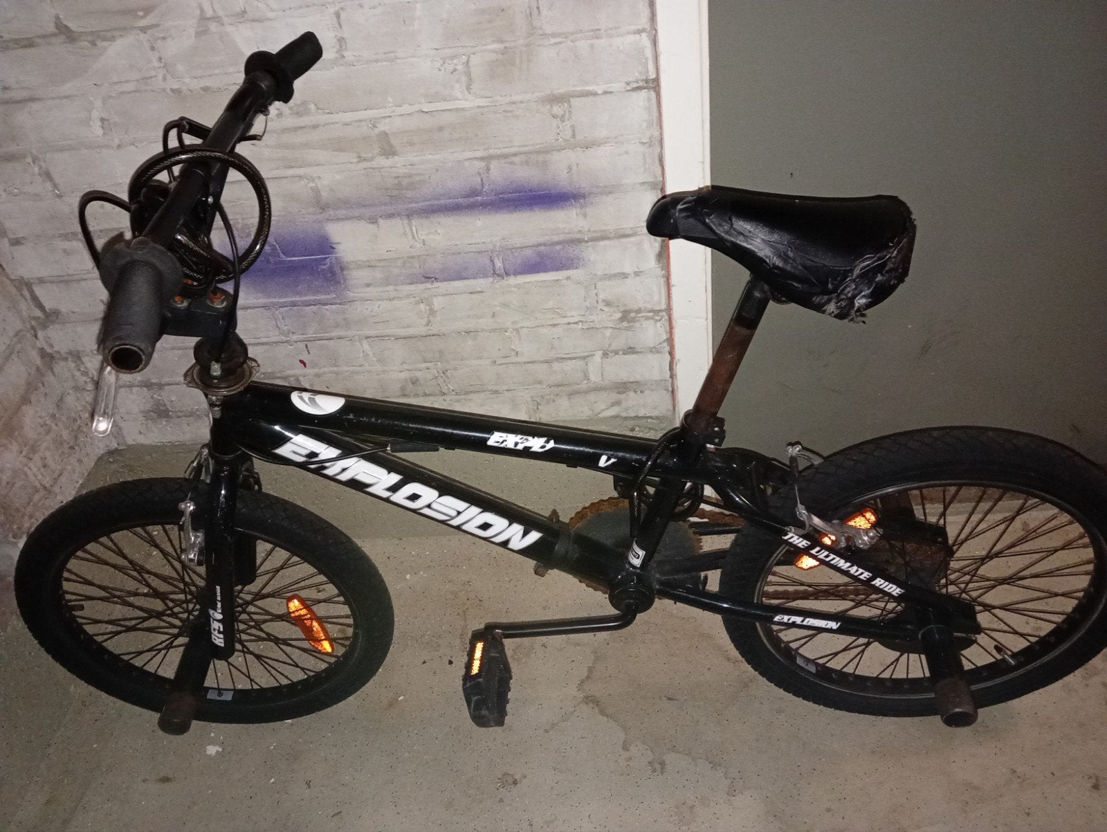 Explosion BMX-fiets - Gebruikt, 20 inch, Fietsen en Brommers, Fietsen | Crossfietsen en BMX, Explosion, Staal, Velgrem, Ophalen of Verzenden