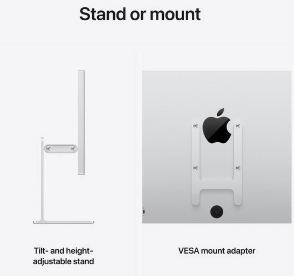 Apple Studio Display Nano-texture,kantelbaar verstelbaar, Apple, Overige modellen, Apple, Nieuw