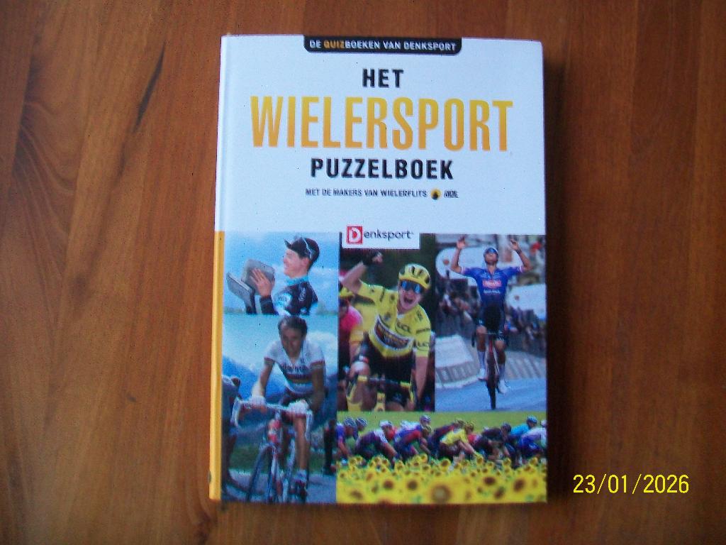 Het Wielersport Puzzelboek - Denksport, Boeken, Verzenden, Zo goed als nieuw, Lopen en Fietsen