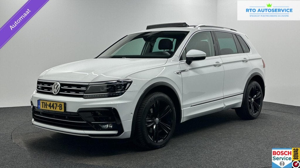 Volkswagen Tiguan 1.4 TSI 4Motion Highline Business R PANO C, Automaat, Gebruikt, 4 cilinders, Wit