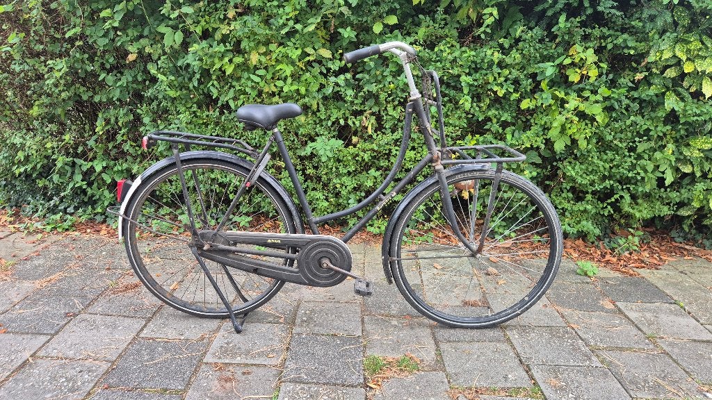Burgers omafiets/stadsfiets 28 inch - voordrager - klassiek, Terugtraprem, Gebruikt, 56 cm of meer, Ophalen