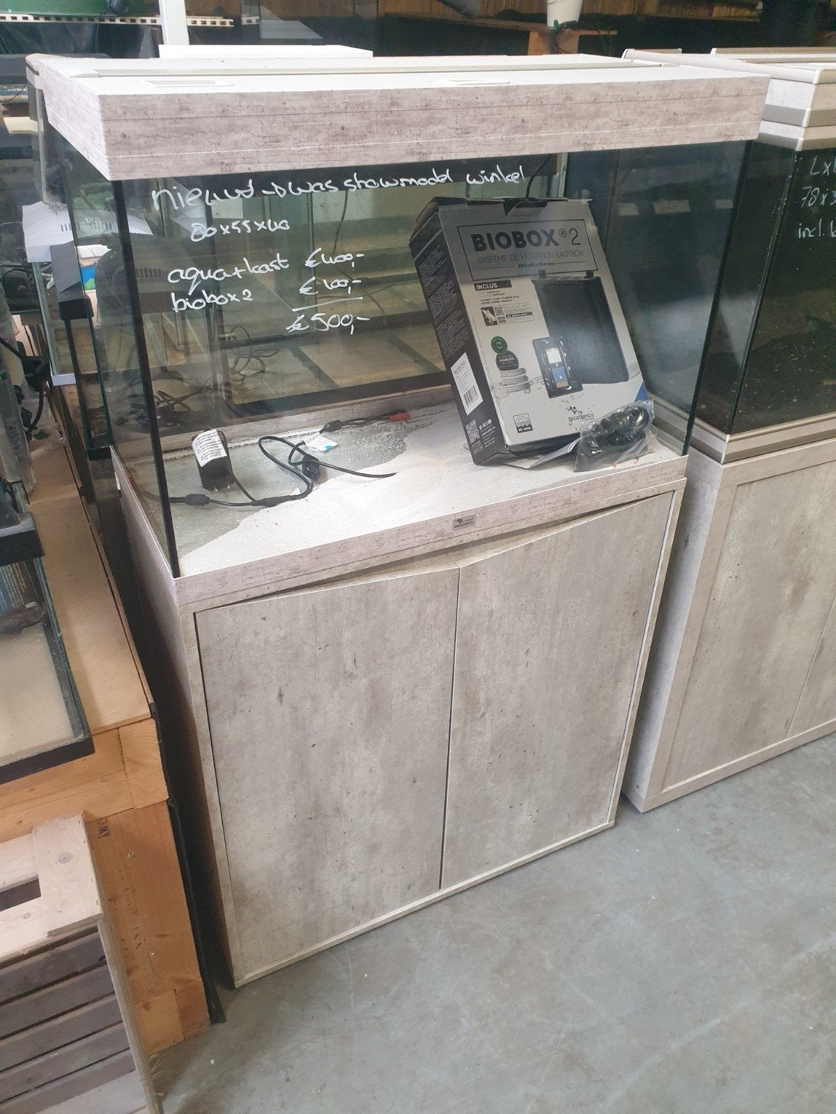 Nieuw aquarium 80x55x40 aquatlantis met biobox 2, Ophalen, Aquatlantis, Nieuw, X