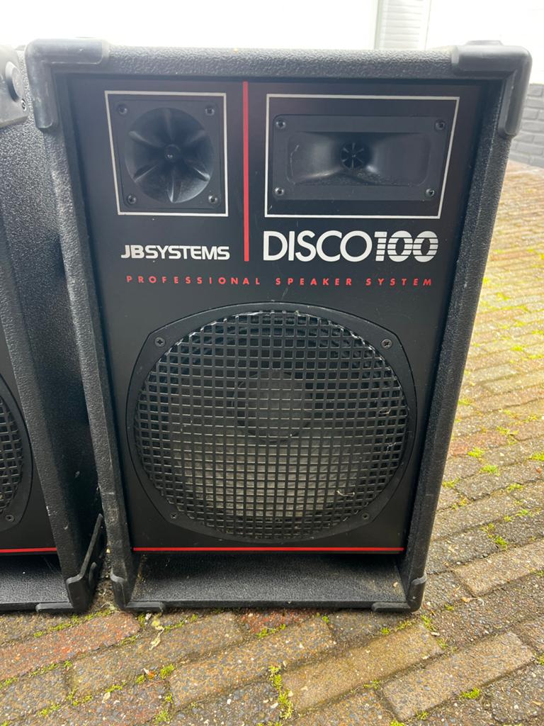 JB Systems Disco 100 Professionele Luidsprekers (Set van 2), Ophalen, Zo goed als nieuw, Minder dan 500 watt