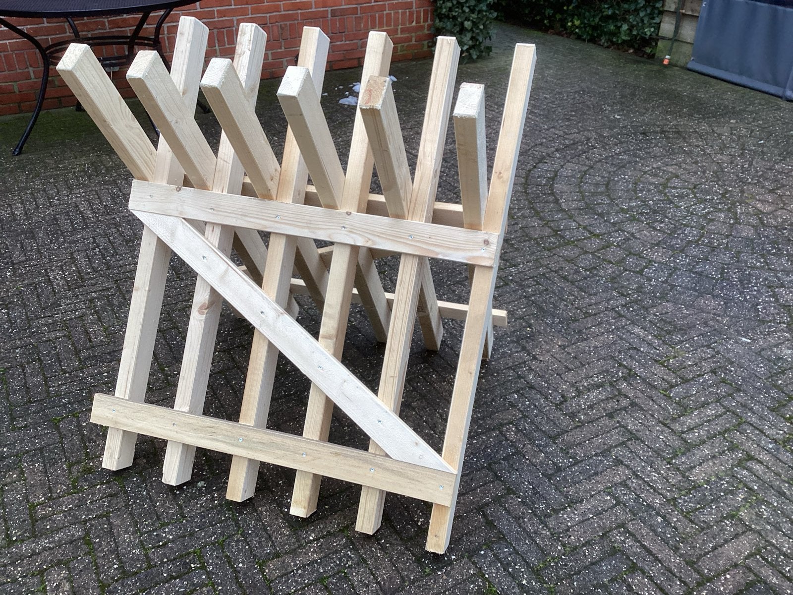 Stevige houten zaagbok - inklapbaar, Ophalen of Verzenden, Gebruikt, Overige typen