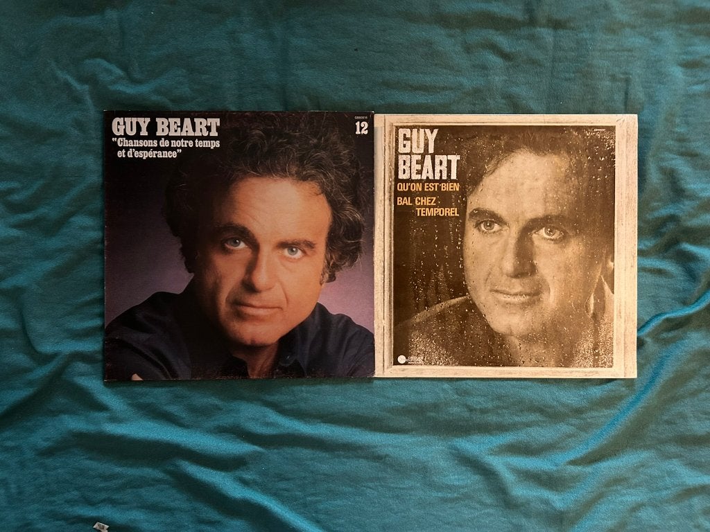 2 LP's Guy Beart (ook per stuk te koop), Cd's en Dvd's, 1960 tot 1980, Gebruikt, Ophalen of Verzenden, 12 inch