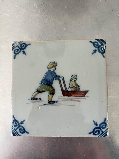Prachtig tegeltje Koninklijke Tichelaar Makkum, Ophalen of Verzenden