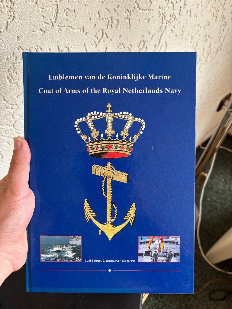 L.L.M. Eekhout - Emblemen van de Koninklijke Marine - 1991, Ophalen of Verzenden, Marine, Nederland, Embleem of Badge