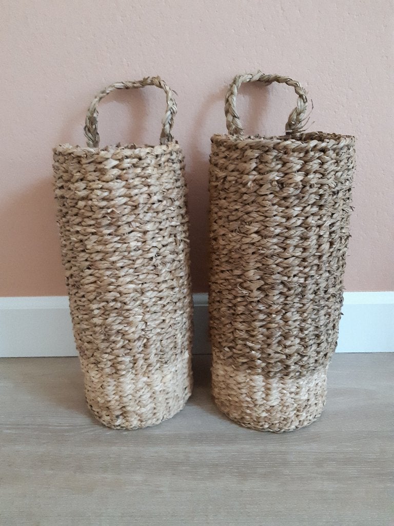2 zeegras hangmanden 40 cm hoog, Overige materialen, Rond, Nieuw, Ophalen of Verzenden