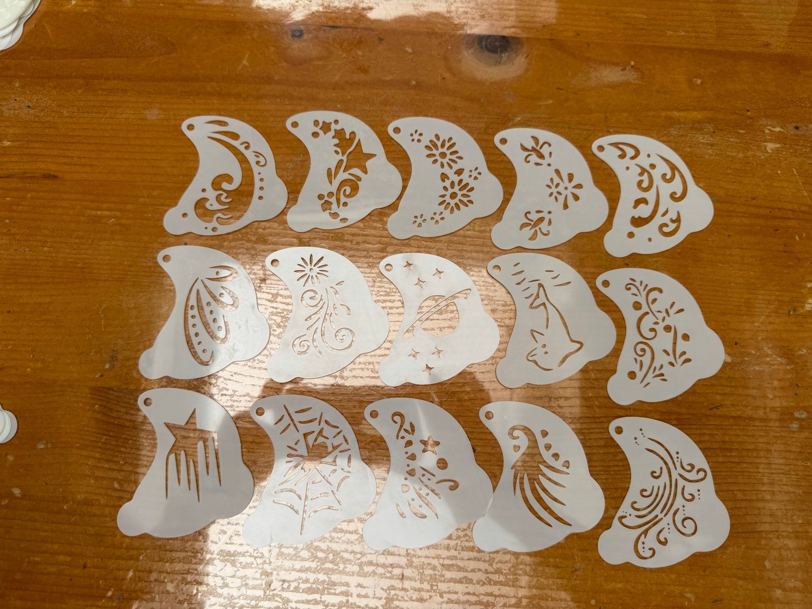 Schmink/glittertattoo sjablonen - 10 stuks, combineerbaar!, Overige thema's, Nieuw, Ophalen of Verzenden, Kunststof