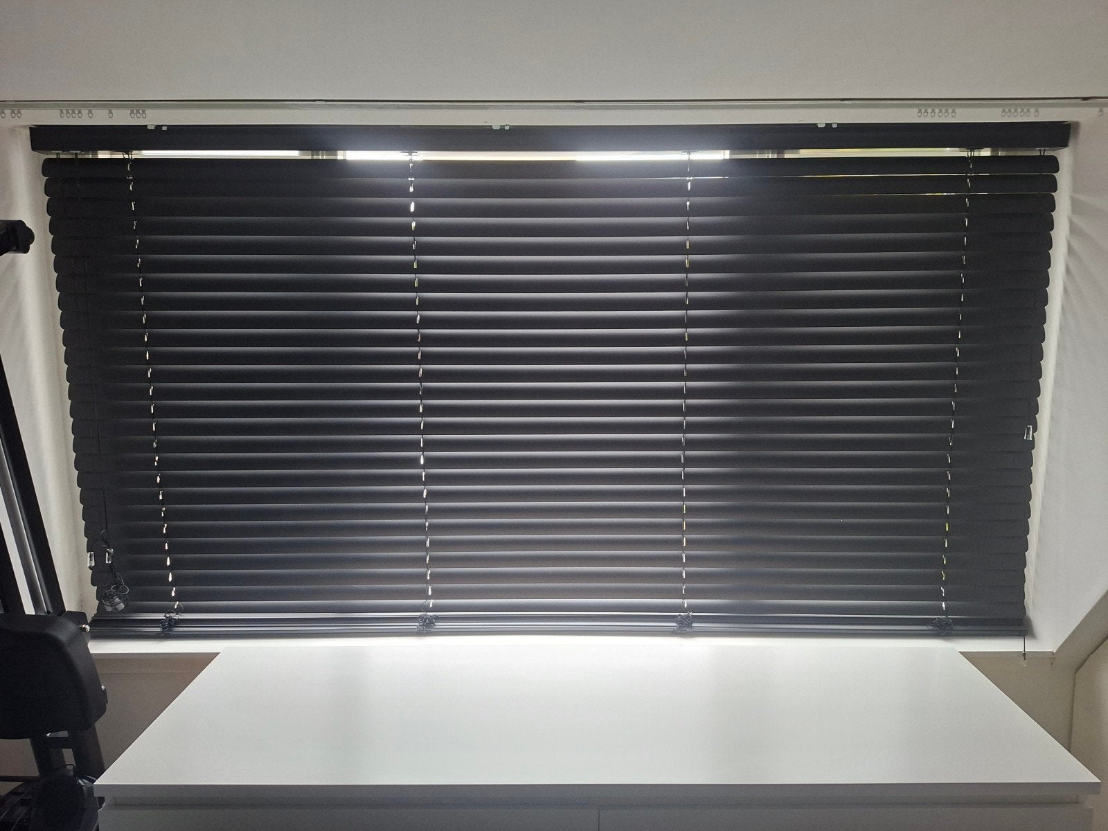 Zwarte  aluminium jaloezieën, Huis en Inrichting, Ophalen, Jaloezie, Gebruikt, Overige merken
