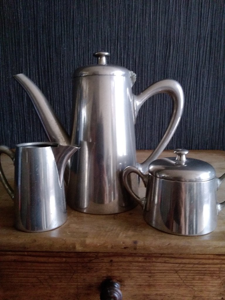F&Wset koffiekan suikerpot en creamer, Verzenden