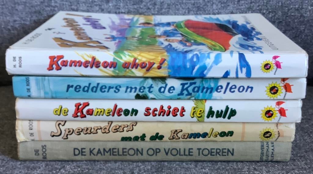 5 boeken jeugdserie Kameleon - H. De Roos €1,- per stuk, Ophalen of Verzenden, Gelezen, Fictie