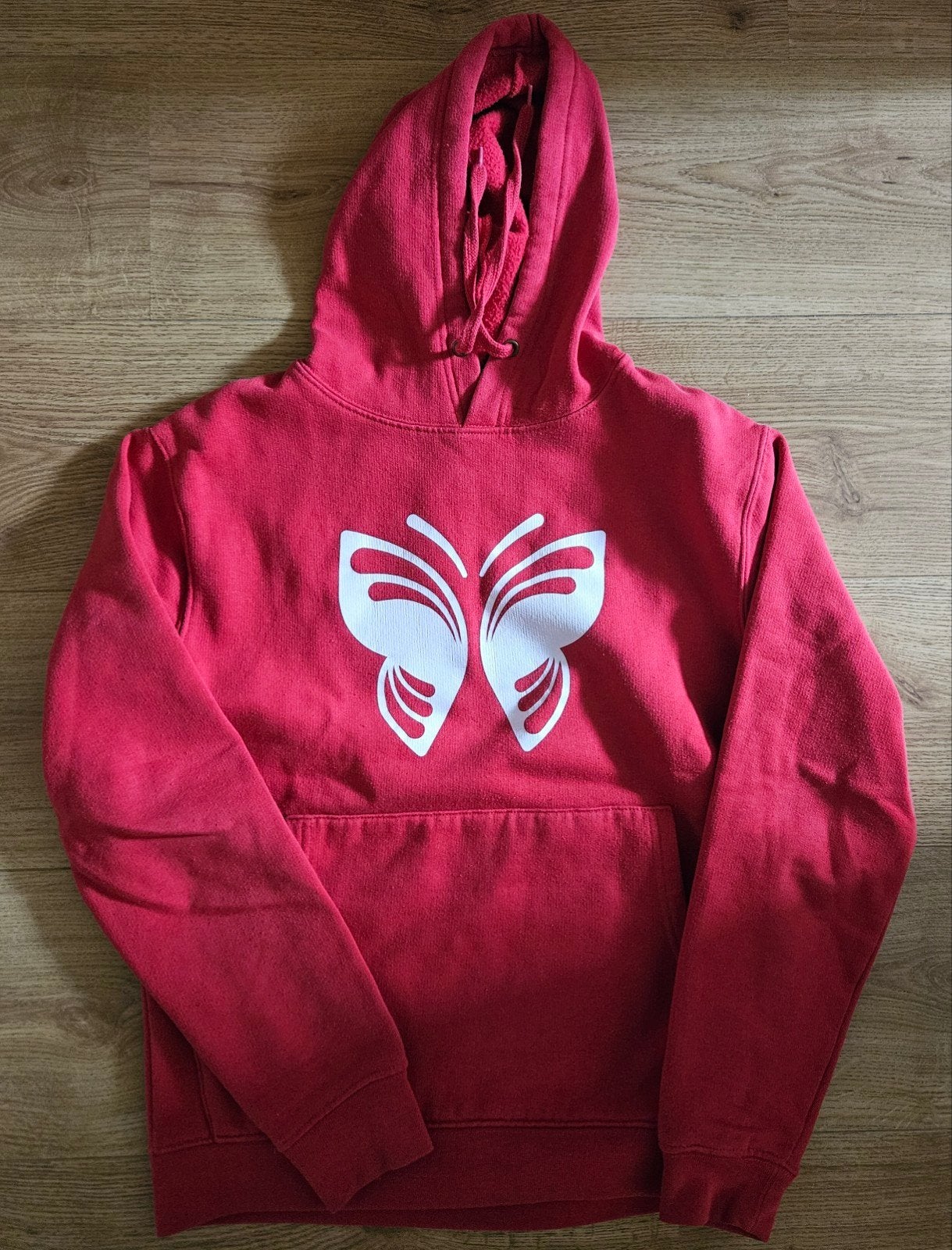 HOODIE VAN PARADUZE MAAT XS MET ORIGINELE HANDTEKENING, Ophalen of Verzenden, Zo goed als nieuw, Rood