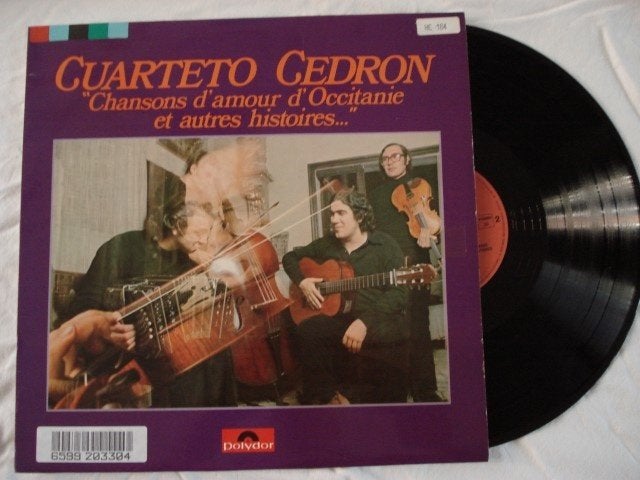 Cuarteto Cedrón - Chansons d'amour d'Occitanie, LP, Gebruikt, Ophalen of Verzenden, 12 inch