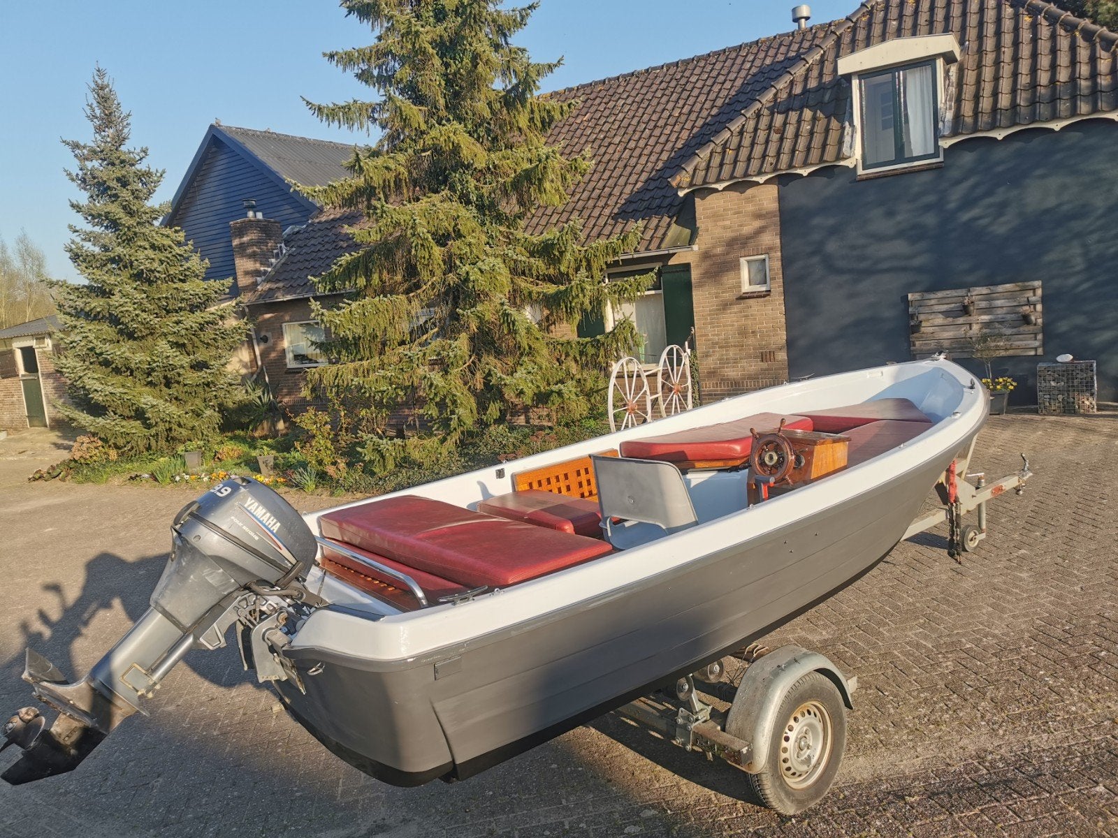 Sloepje - Terhi Nordic 6020 met Yamaha 9.9 buitenboordmotor, Watersport en Boten, Motorboten en Motorjachten, Ophalen, Overige merken