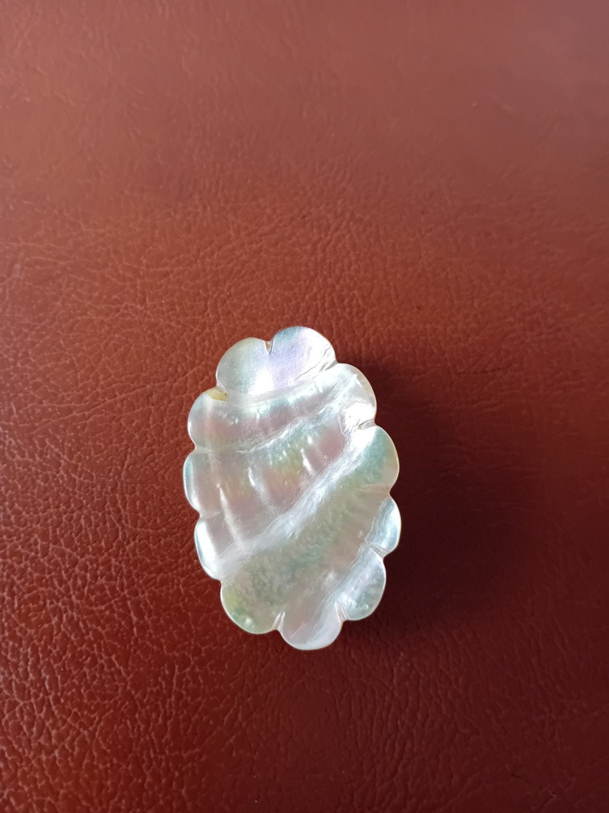 Mooie parelmoer broche, Ophalen of Verzenden, Gebruikt