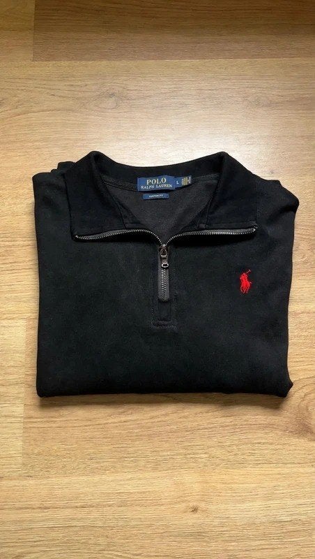 Polo Ralph Lauren sweater met rits - Zwart, Verzenden, Zo goed als nieuw, Polo Ralph Lauren