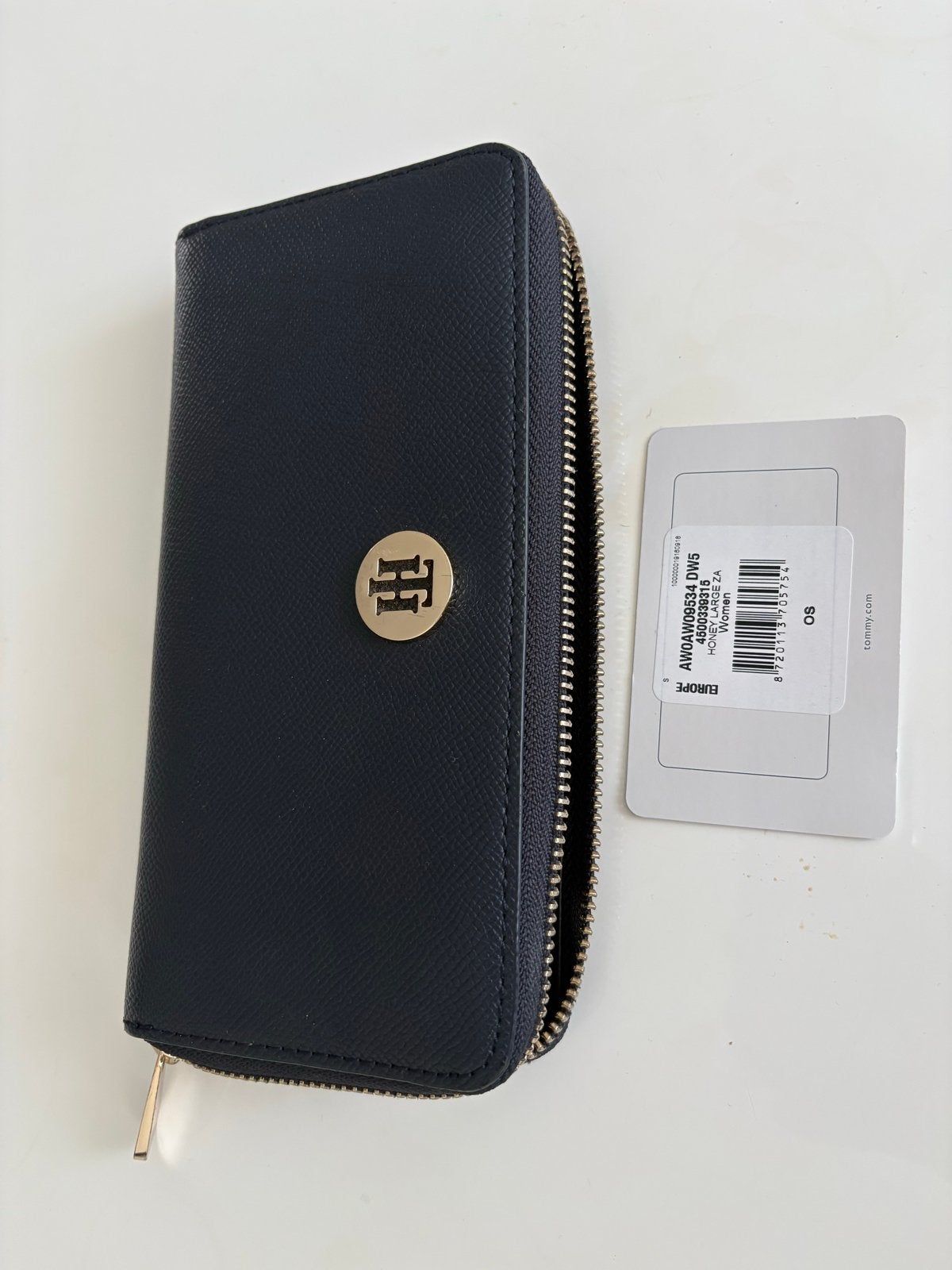 Tommy Hilfiger dames portemonnee, Ophalen of Verzenden, Zo goed als nieuw, Zwart, Leer